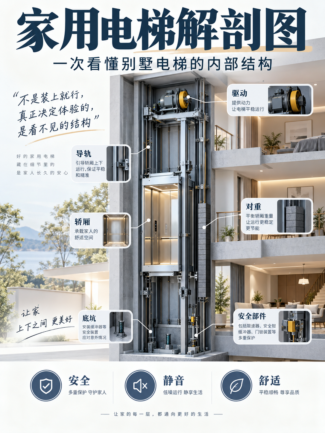 六盘水家用电梯里面到底藏了什么？一张图拆给你看